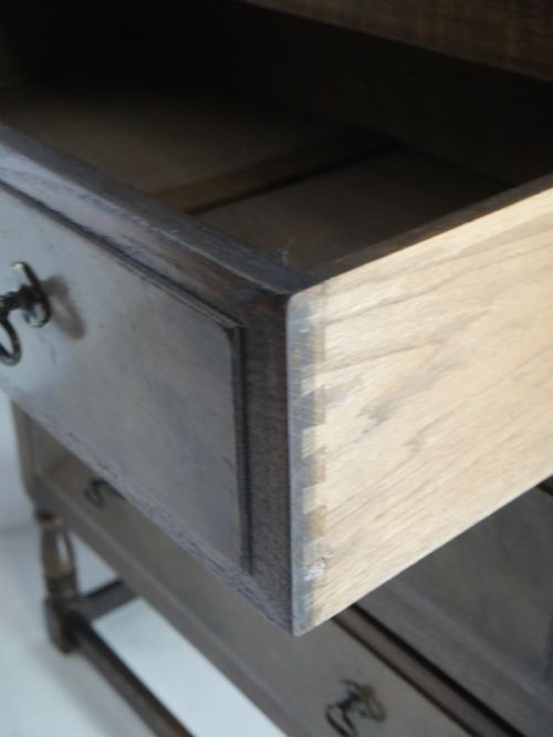 OAK WALNUT CHEST OF DRAWERS - ADDITIONAL PHOTO 7