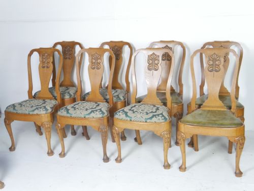 SET 14 OAK DINING CHAIRS - ADDITIONAL PHOTO 10