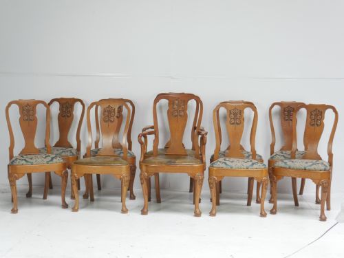 SET 14 OAK DINING CHAIRS - ADDITIONAL PHOTO 15