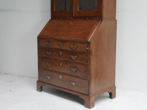 TALL GEORGIAN BUREAU BOOKCASE - ADDITIONAL PHOTO 1