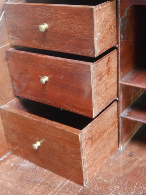 TALL GEORGIAN BUREAU BOOKCASE - ADDITIONAL PHOTO 16