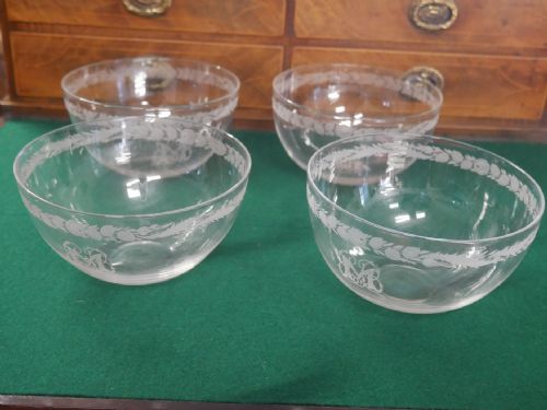 SET 4 ENGRAVED FINGER BOWLS - ADDITIONAL PHOTO 2