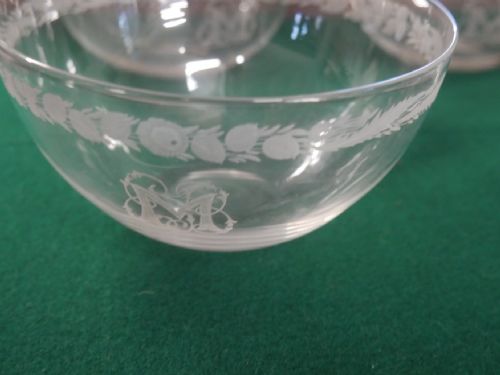 SET 4 ENGRAVED FINGER BOWLS - ADDITIONAL PHOTO 3