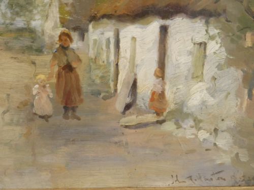 SMALL SCOTTISH 1920'S OIL PAINTING - ADDITIONAL PHOTO 4