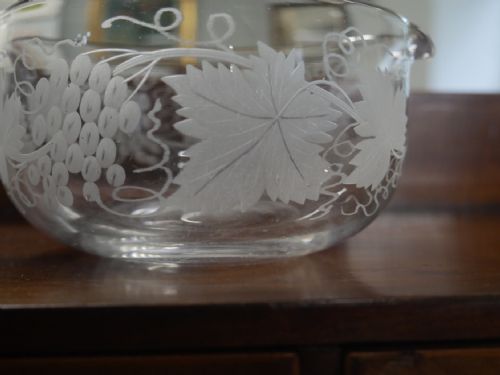 SET 4 ENGRAVED GLASS RINSERS - ADDITIONAL PHOTO 2