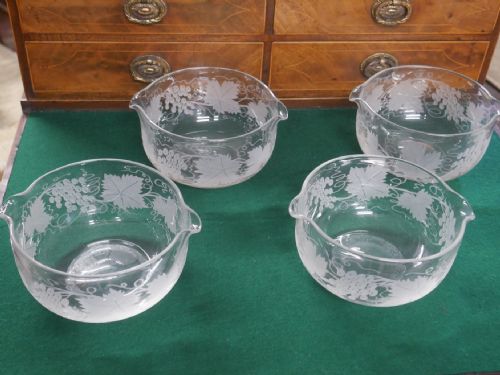 SET 4 ENGRAVED GLASS RINSERS - ADDITIONAL PHOTO 7