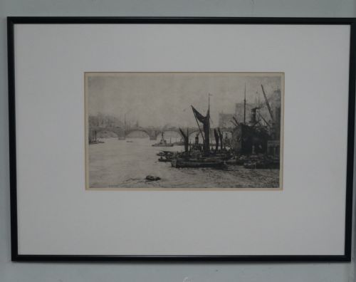 ORIGINAL ETCHING LONDON BRIDGE - ADDITIONAL PHOTO 8