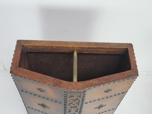 LEATHER UMBRELLA STAND - ADDITIONAL PHOTO 1