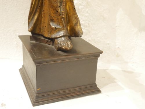 GILT CARVED FIGURE SAINT FRANCIS - ADDITIONAL PHOTO 2