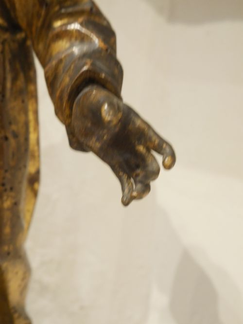 GILT CARVED FIGURE SAINT FRANCIS - ADDITIONAL PHOTO 7
