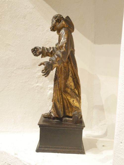 GILT CARVED FIGURE SAINT FRANCIS - ADDITIONAL PHOTO 8