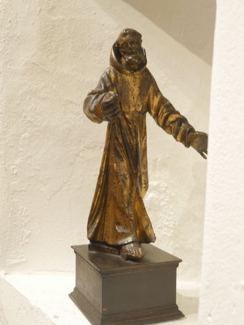 GILT CARVED FIGURE SAINT FRANCIS - ADDITIONAL PHOTO 10