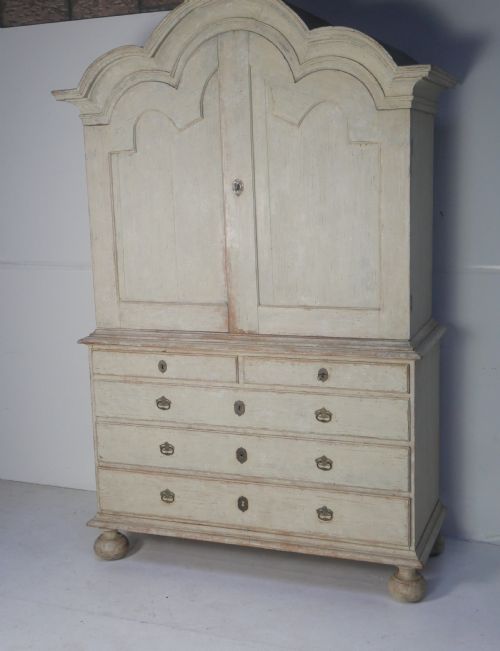 Large Painted Scandinavian Cupboard
