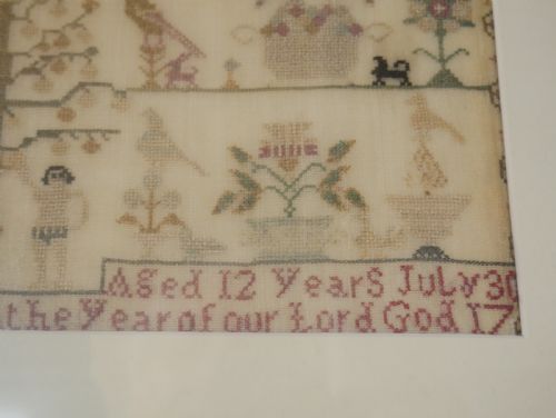 18TH CENTURY SAMPLER - ADDITIONAL PHOTO 4
