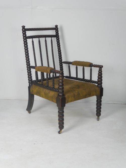 19th century bobbin armchair - CATEGORY: ANTIQUE CHAIRS - DATED 1870
