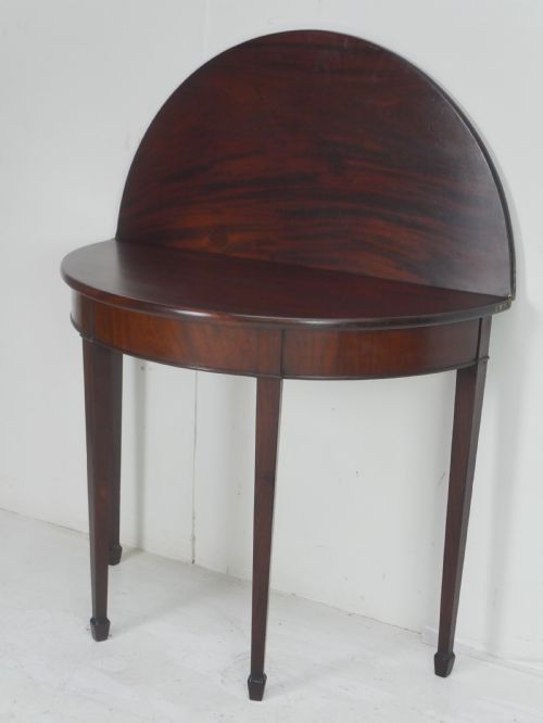 GEORGIAN HALF MOON SIDE TABLE - ADDITIONAL PHOTO 1