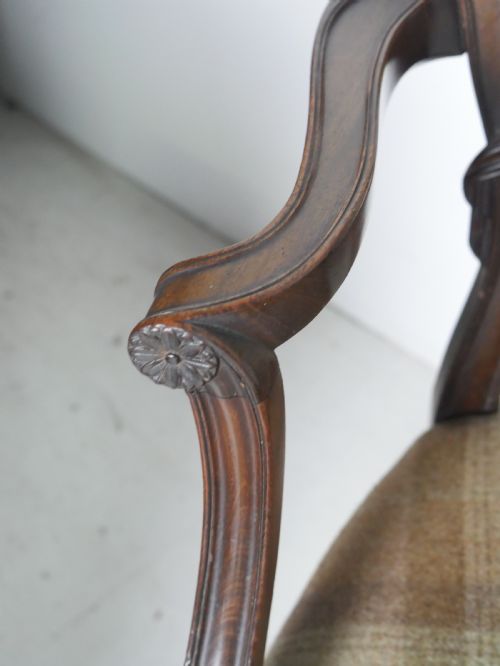 PAIR HEPPLEWHITE STYLE ARMCHAIRS - ADDITIONAL PHOTO 5