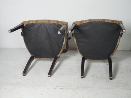 PAIR HEPPLEWHITE STYLE ARMCHAIRS - ADDITIONAL PHOTO 6