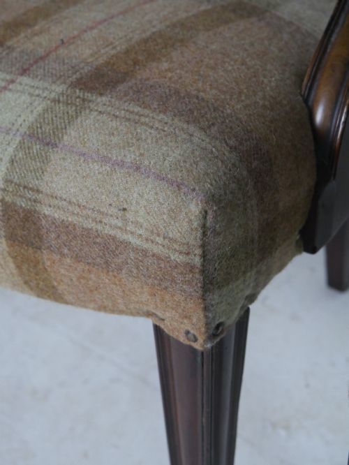 PAIR HEPPLEWHITE STYLE ARMCHAIRS - ADDITIONAL PHOTO 9