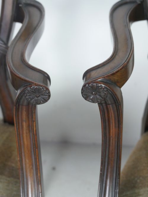 PAIR HEPPLEWHITE STYLE ARMCHAIRS - ADDITIONAL PHOTO 10