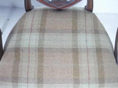 PAIR HEPPLEWHITE STYLE ARMCHAIRS - ADDITIONAL PHOTO 11