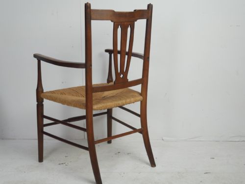 ARTS CRAFTS RUSH ARMCHAIR - ADDITIONAL PHOTO 1