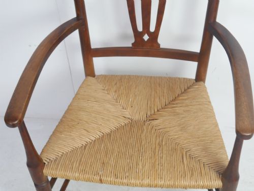 ARTS CRAFTS RUSH ARMCHAIR - ADDITIONAL PHOTO 5
