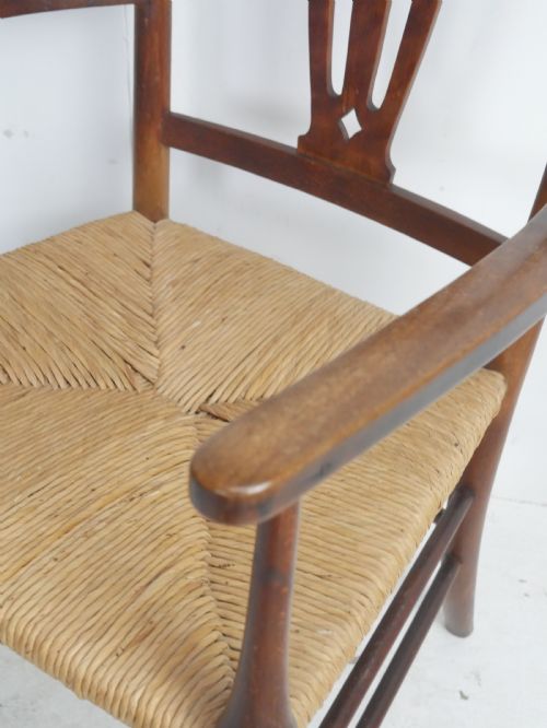 ARTS CRAFTS RUSH ARMCHAIR - ADDITIONAL PHOTO 7