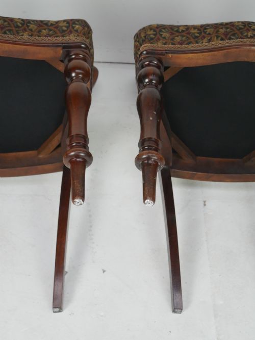 FINE PAIR ROSEWOOD CHAIRS - ADDITIONAL PHOTO 6