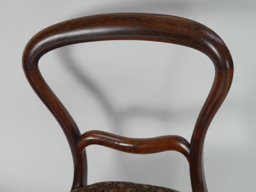 FINE PAIR ROSEWOOD CHAIRS - ADDITIONAL PHOTO 8