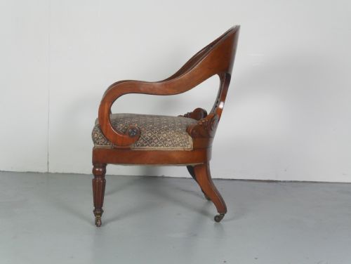 SMALL EXCEPTIONAL REGENCY ARMCHAIR - ADDITIONAL PHOTO 5