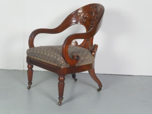 SMALL EXCEPTIONAL REGENCY ARMCHAIR - ADDITIONAL PHOTO 6