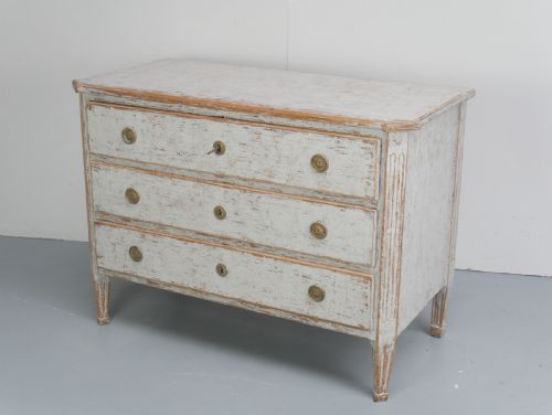 18THC PAINTED SWEDISH GUSTAVIAN CHEST OF DRAWERS - ADDITIONAL PHOTO 10