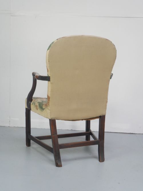 19THC NEEDLEPOINT ARMCHAIR - ADDITIONAL PHOTO 13