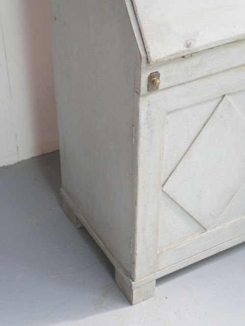 NEAT SWEDISH PAINTED BUREAU CABINET BOOKCASE - ADDITIONAL PHOTO 17