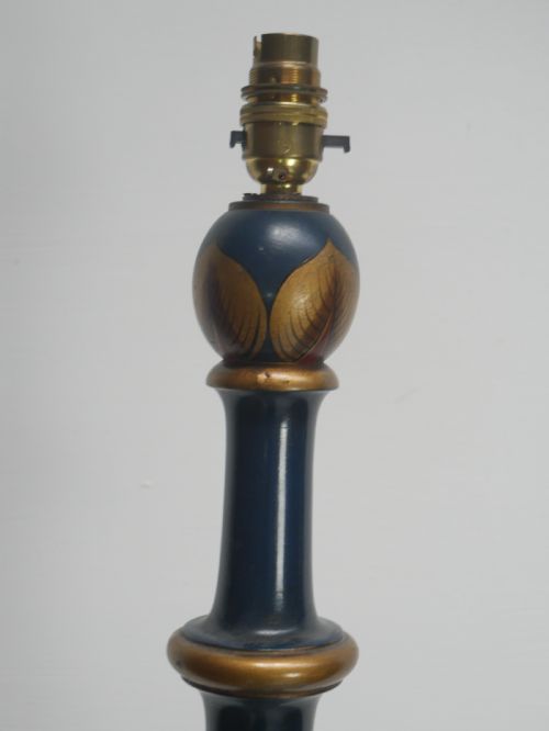TALL BLUE CHINOISERIE FLOOR LAMP - ADDITIONAL PHOTO 6