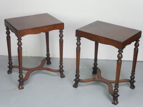 PAIR TRAY TOP SIDE TABLES - ADDITIONAL PHOTO 11