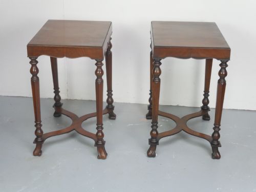 PAIR TRAY TOP SIDE TABLES - ADDITIONAL PHOTO 13