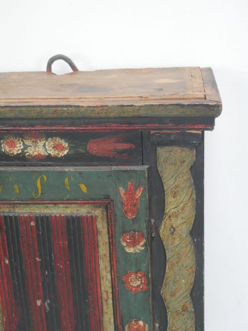 SWEDISH PAINTED WALL CUPBOARD - ADDITIONAL PHOTO 10
