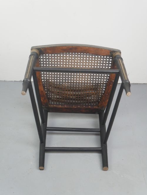 19THC PAINTED CHAIR - ADDITIONAL PHOTO 4