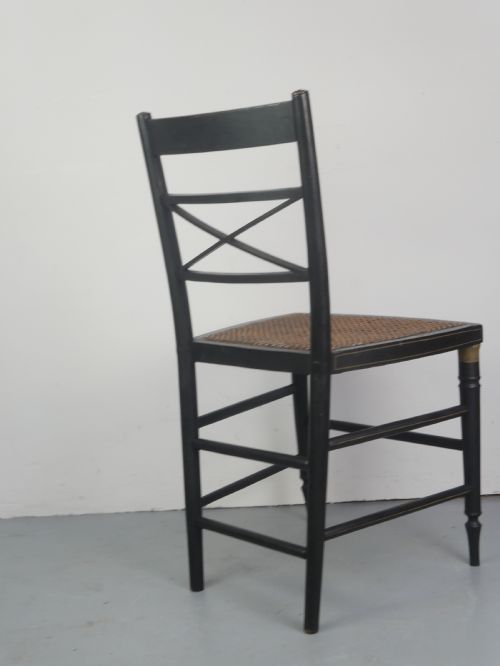 19THC PAINTED CHAIR - ADDITIONAL PHOTO 5