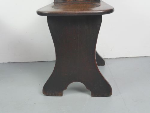 PAIR 18THC SGABELLO OAK HALL CHAIRS - ADDITIONAL PHOTO 6