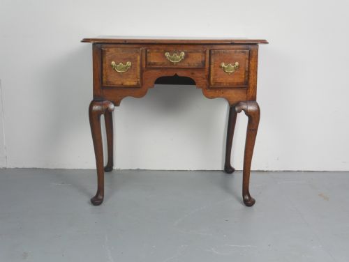 GEORGIAN OAK LOWBOY SIDE TABLE