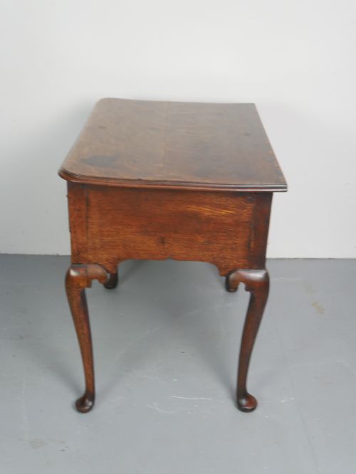 GEORGIAN OAK LOWBOY SIDE TABLE - ADDITIONAL PHOTO 8