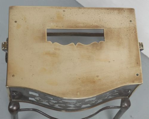 SMALL GEORGIAN BRASS STEEL FOOTMAN - ADDITIONAL PHOTO 4