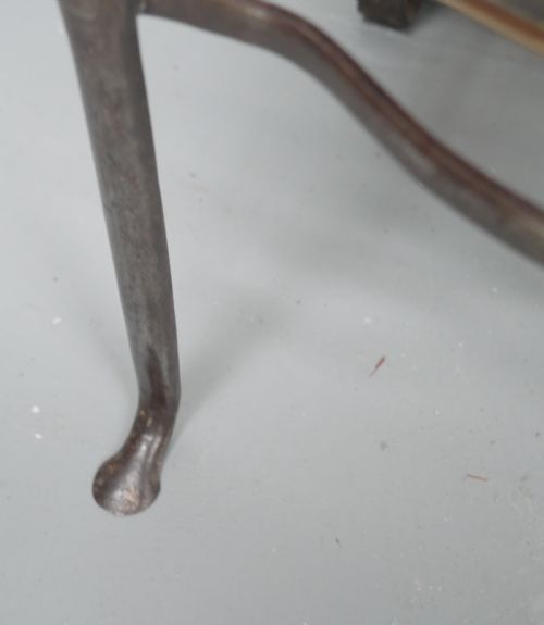 SMALL GEORGIAN BRASS STEEL FOOTMAN - ADDITIONAL PHOTO 5