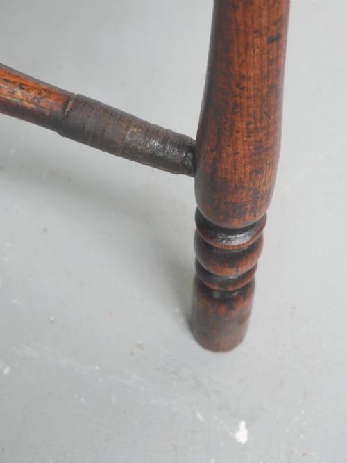 NEAT GEORGIAN WINDSOR ARMCHAIR - ADDITIONAL PHOTO 3