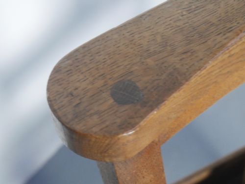SET OF 12 OAK DINING KITCHEN CHAIRS - ADDITIONAL PHOTO 10