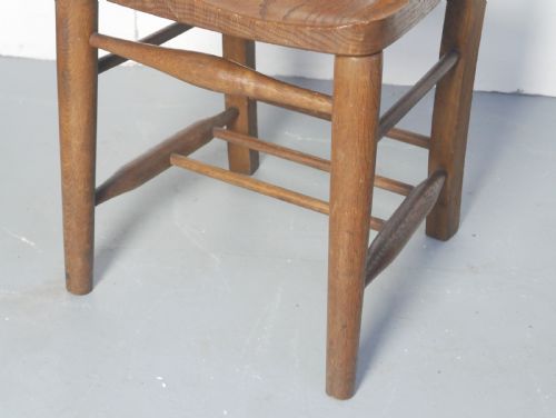 SET OF 12 OAK DINING KITCHEN CHAIRS - ADDITIONAL PHOTO 11