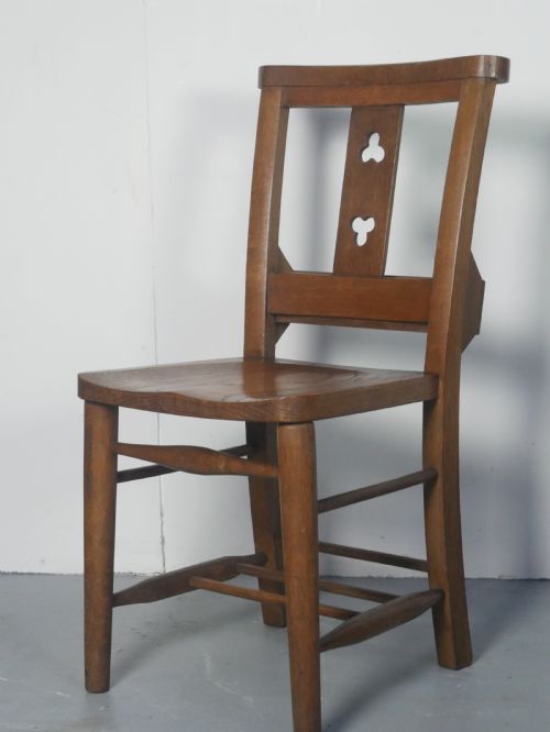 SET OF 12 OAK DINING KITCHEN CHAIRS - ADDITIONAL PHOTO 12